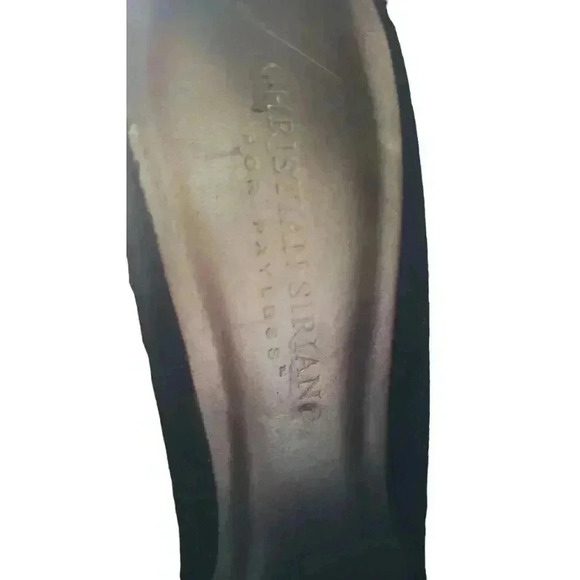 Christian‎ Siriano For Payless Red High Heels Pumps Black Suede Size 10 - Picture 9 of 13